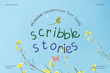 Scribble Stories Oil Pastel Font