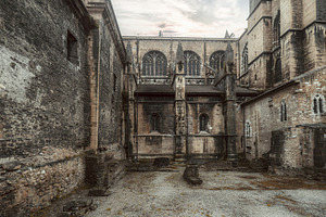 Gothic cathedral in Asturias, an Architecture Photo by SkyNext