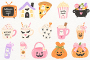 Halloween Sleepover Clipart Preppy, a Seasonal Illustration by SugarCloudStudioArt (Thumbnail 4 of 6)