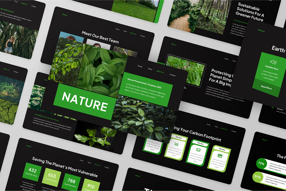 Nature & Environment Google Slides, a Presentation Template by Annora Studio (Photo 2 of 5)