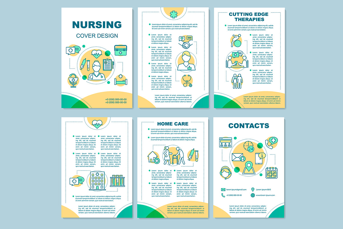 Nursing service brochure template, a Templates & Theme by IMG Visuals