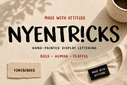 Nyentricks, a Handwritten Font by FONTBENDER (Thumbnail 1 of 7)