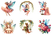 Boho Woodland Fairy Sublimation PNG, an Illustration by cherrydesign (Thumbnail 2 of 4)