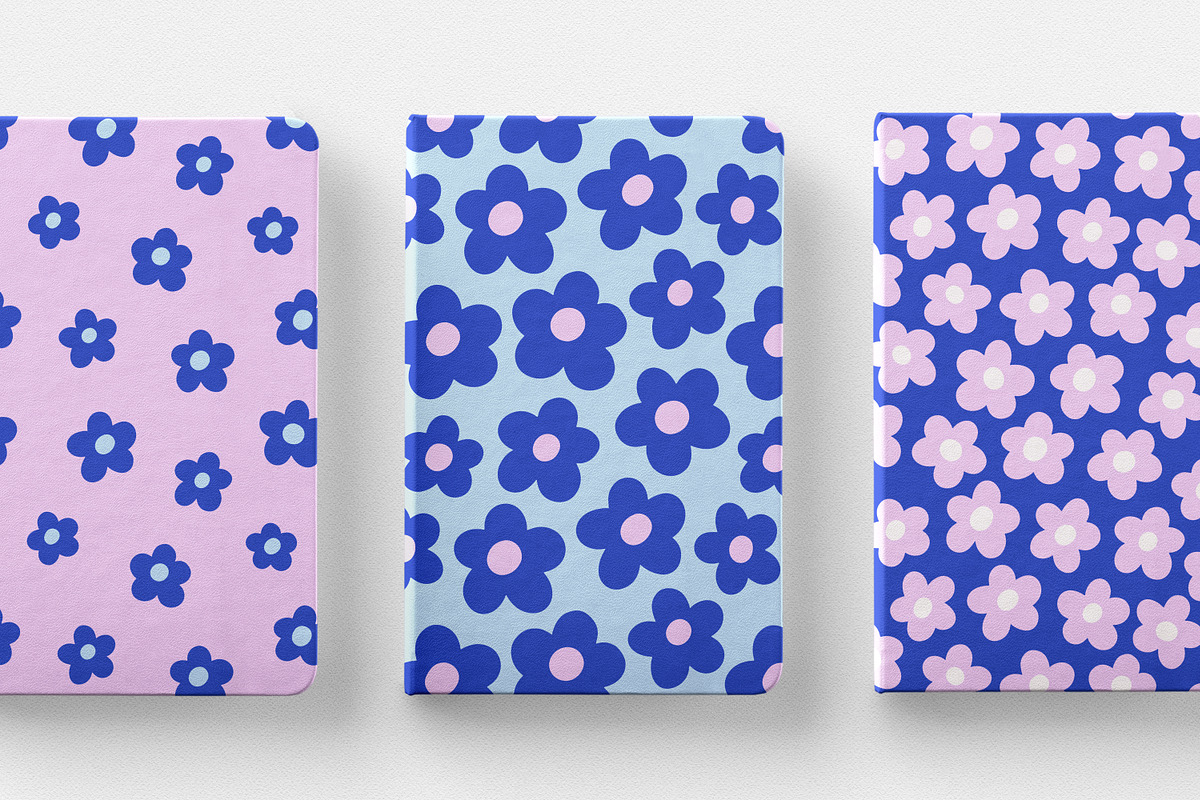 Groovy flowers on seamless patterns, a Pattern Graphic by Good Studio (Photo 10 of 10)