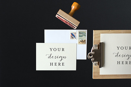Styled stock | invitation with stamp