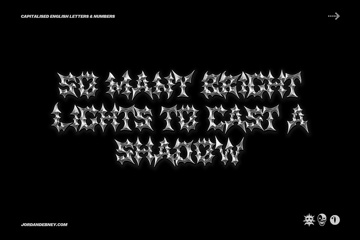 ANTAGONIST Font, a Blackletter Font by Jordan Debney Art (Photo 4 of 5)