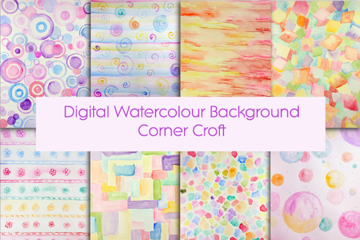 Hand Painted Watercolor Pattern preview 2