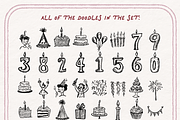 Birthday Clipart, Party Doodles, an Object Graphic by The October Creative (Thumbnail 4 of 6)