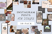 DOULA INSTAGRAM POSTS, a Social Media Template by Daring Digies (Thumbnail 2 of 5)