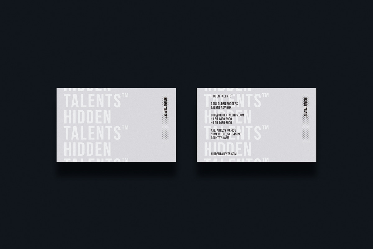 Grey Business card bundle, a Business Card Template by Srg® (Photo 3 of 6)