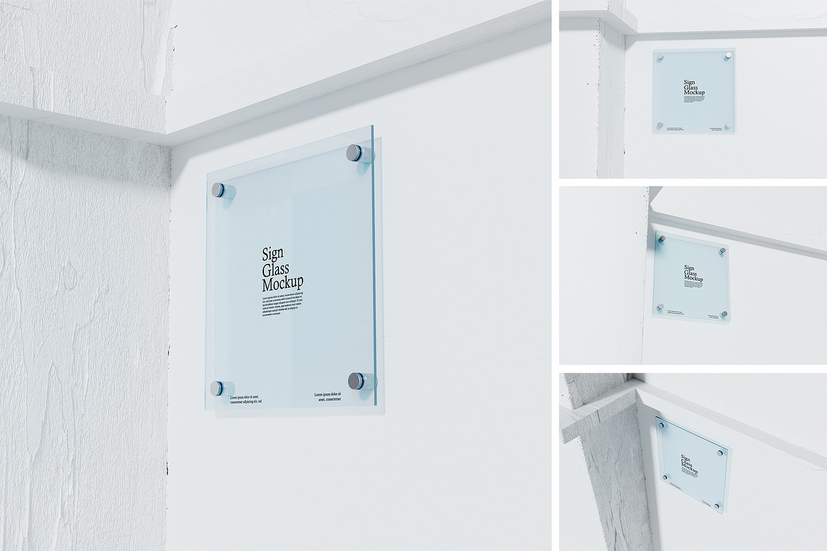 Sign Trasparant Mockup, an Advertising Mockup by Twins_studio (Photo 1 of 5)