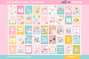 Playful Rainbow Instagram Templates, a Social Media Template by Design Pixie (Thumbnail 2 of 5)
