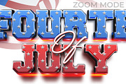 Fourth of July Text Effect, a Layer Style Add-On by Mockmenot (Thumbnail 3 of 3)