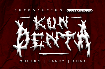 Kun-Denta, a Blackletter Font by GlottaTypeface