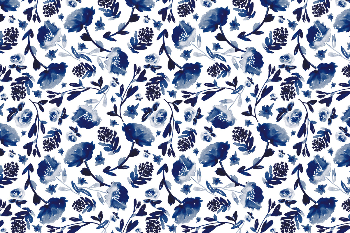 Dark navy, grey blue and white, a Pattern Graphic by Anya-D (Photo 2 of 7)