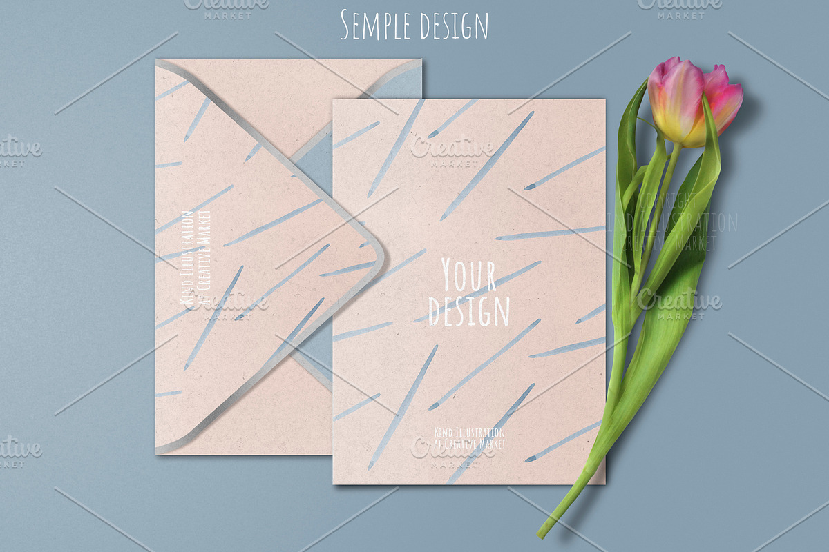 Postcard mockup, a Product Mockup by ⚞ Kind Illustration ⚟ (Photo 3 of 6)