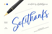 Sofithanks Modern Script Font, a Script Font by stylishtype.co (Thumbnail 1 of 10)