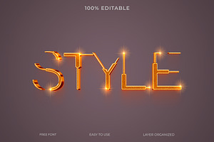 Gold Luxury Text Style Effect PSD