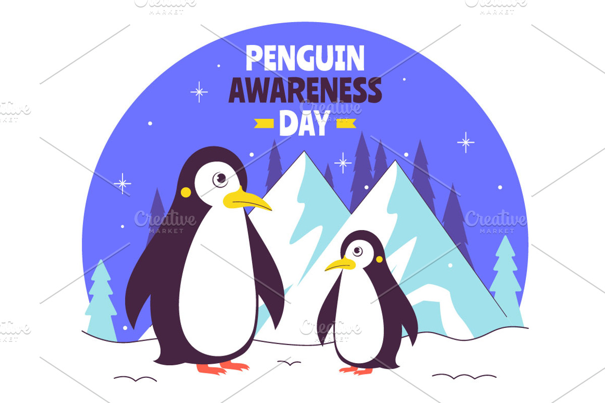 11 Penguin Awareness Day, an Animal Illustration by denayunebgt (Photo 4 of 5)