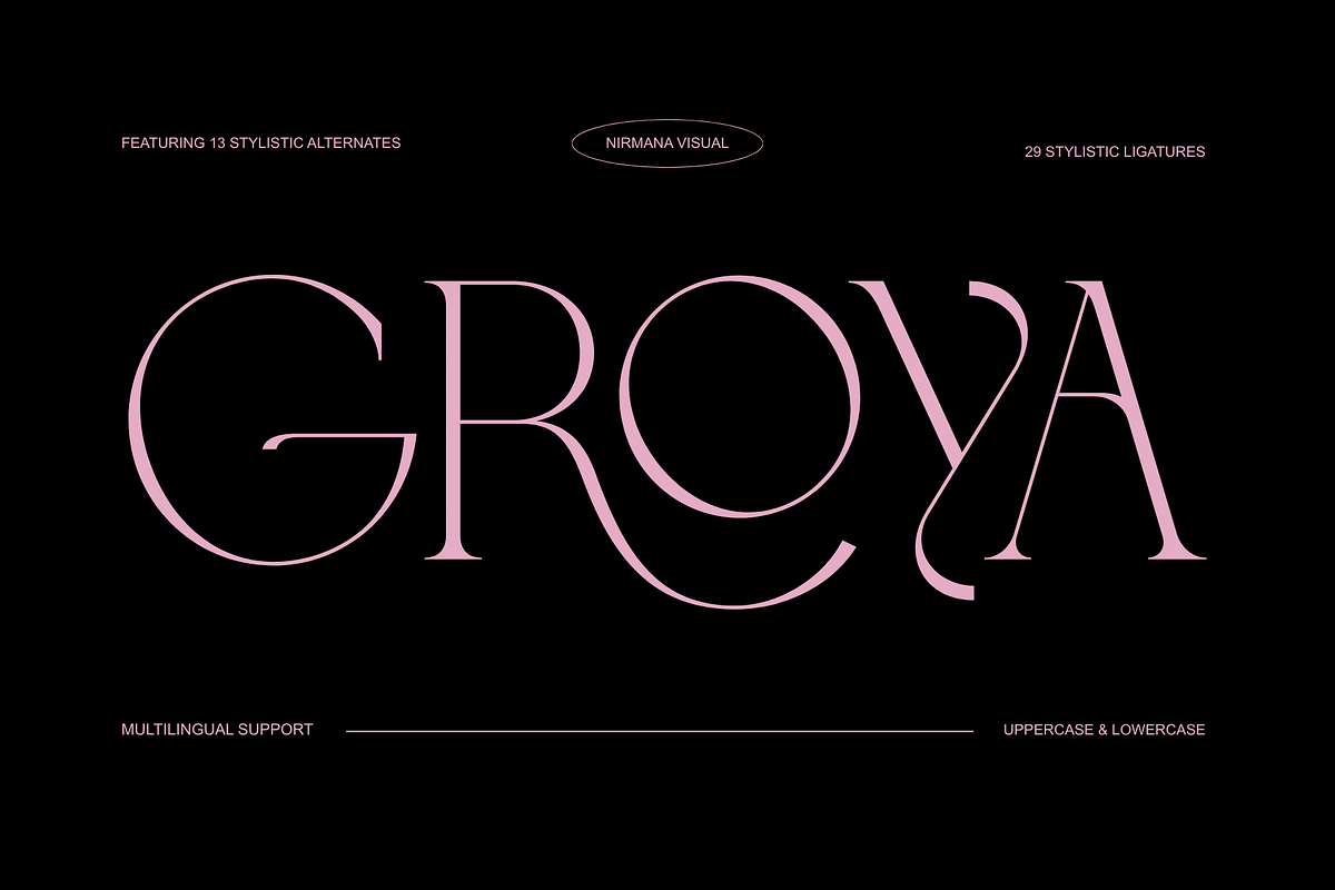 Groya - Modern Elegant Serif, a Serif Font by Nirmana Visual (Photo 1 of 6)