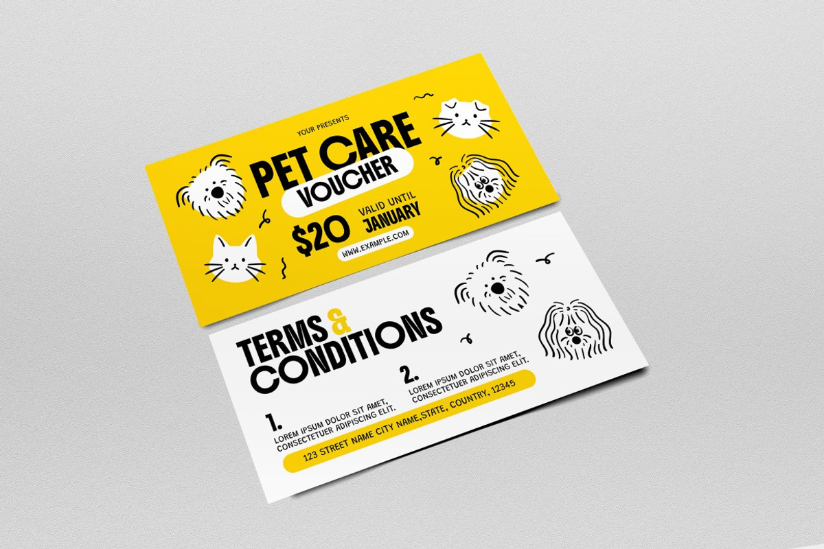 Pet Care Service Voucher preview 2