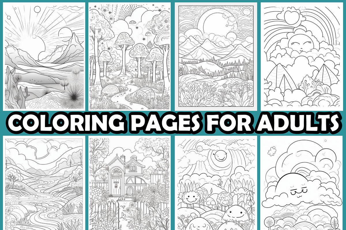 Calm Nature Coloring Pages For Adult, an Animal Illustration by martinblan (Photo 3 of 4)