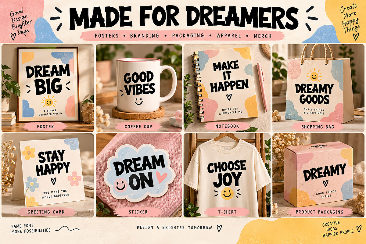 Dreamy Vibe, a Script Font by Wow Magic (Photo 2 of 5)
