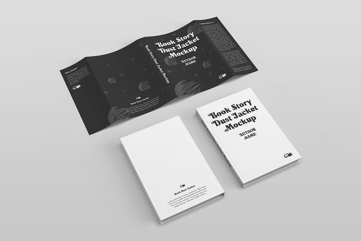 Dust Jacket Book Mockup, a Print Template by Petr Stránský (Photo 3 of 13)