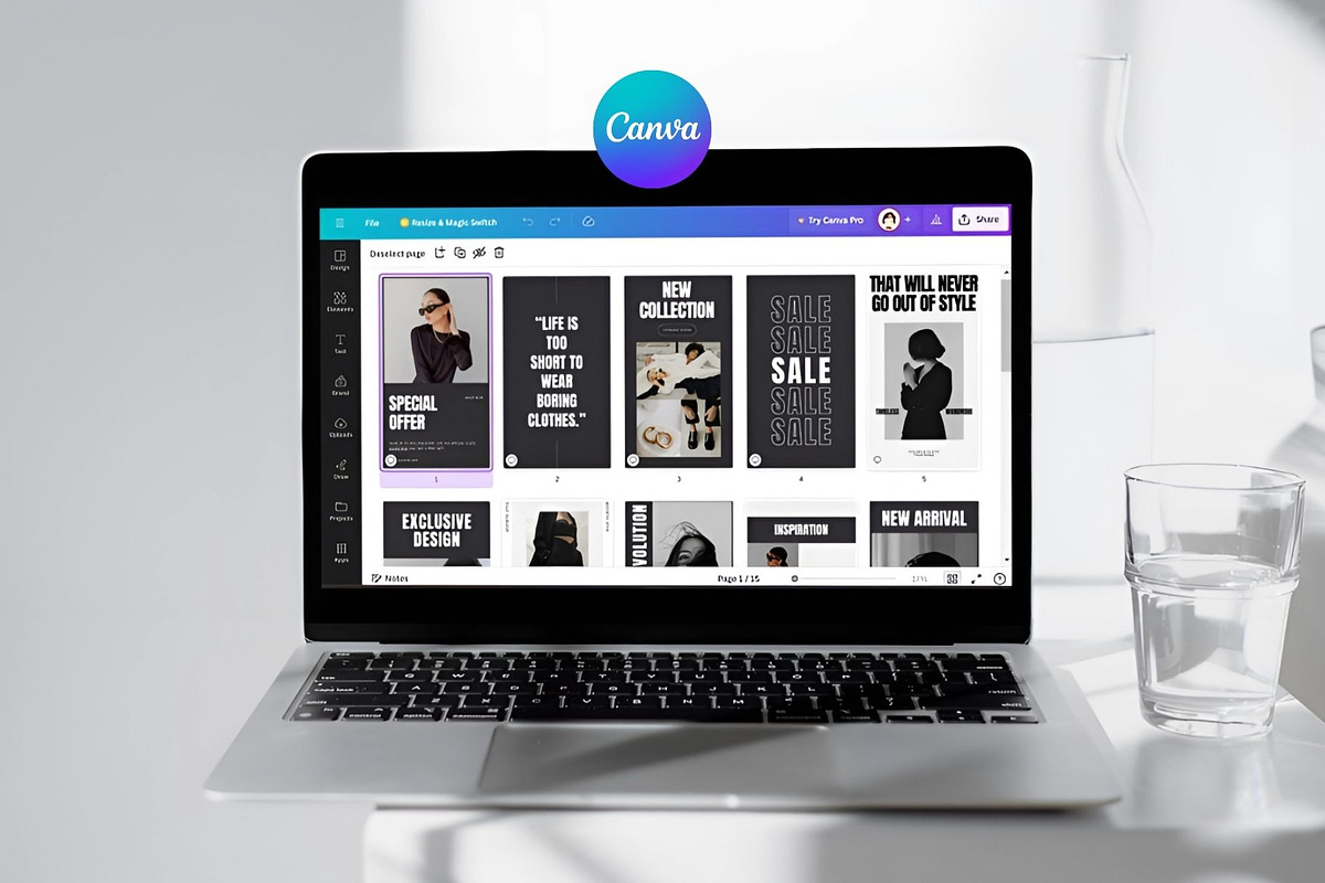 Fashion Instagram Templates, a Social Media Template by KeronnArt (Photo 2 of 10)