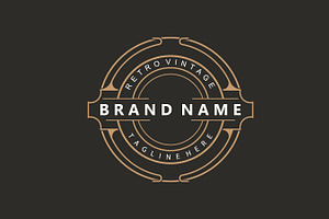 Decorative Typography Vintage Line, a Branding & Logo Template by Maylianaw28