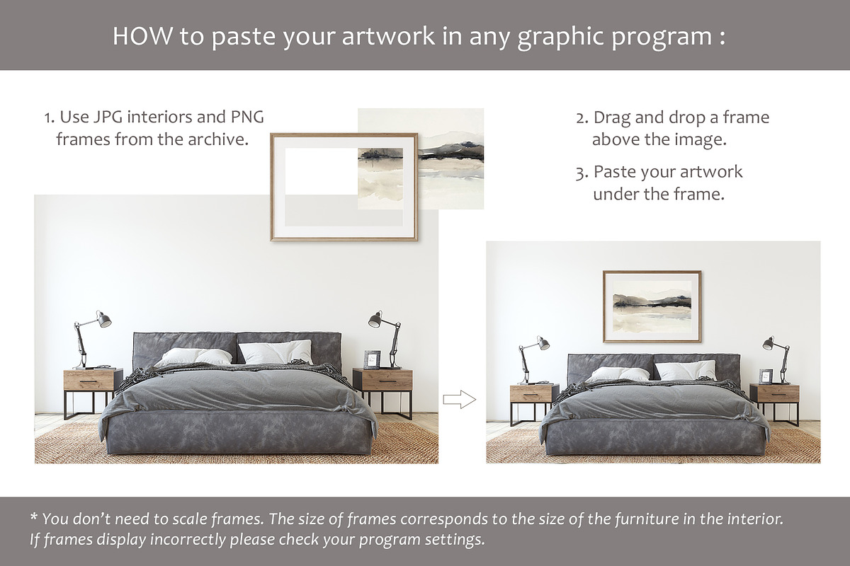 LOFT Wall&Frame Mockups, a Print Template by MyHomeMockups (Photo 11 of 12)