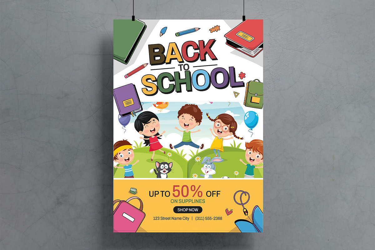 Back To School Flyer Template Design