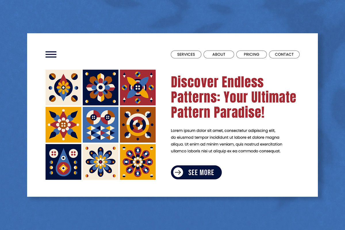 Geometric & Abstract Tile Pattern, a Pattern Graphic by ArinStudio (Photo 5 of 8)