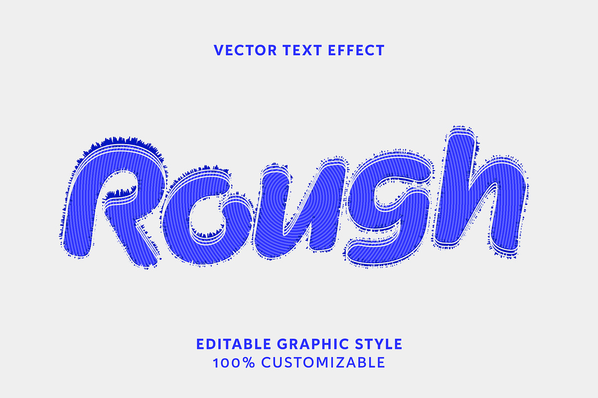 Striped Rough Edge Text Effect, a Templates & Theme by studiogstock (Photo 3 of 3)