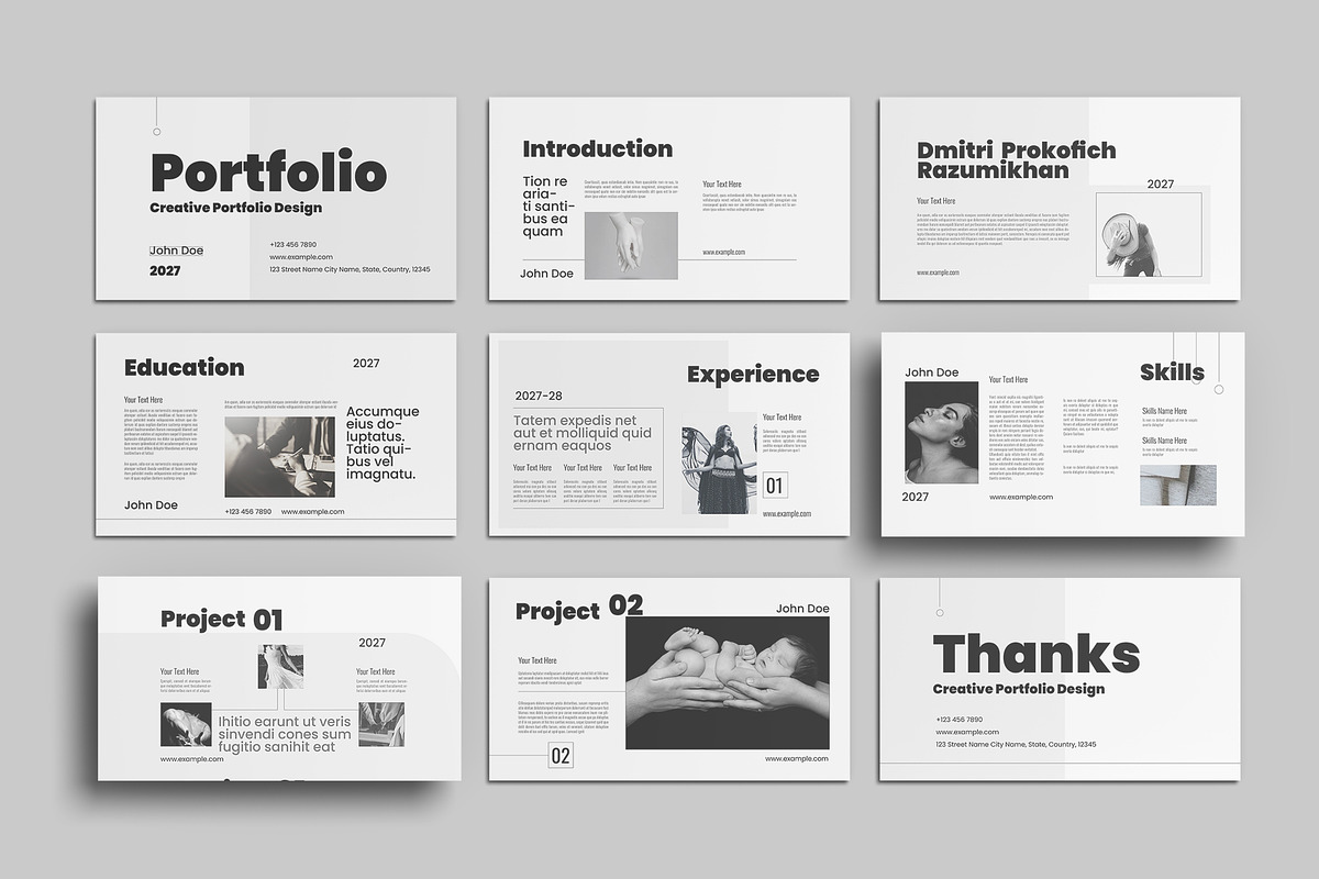Portfolio Presentation Design, a Presentation Template by ClickPaint_Studio (Photo 4 of 6)