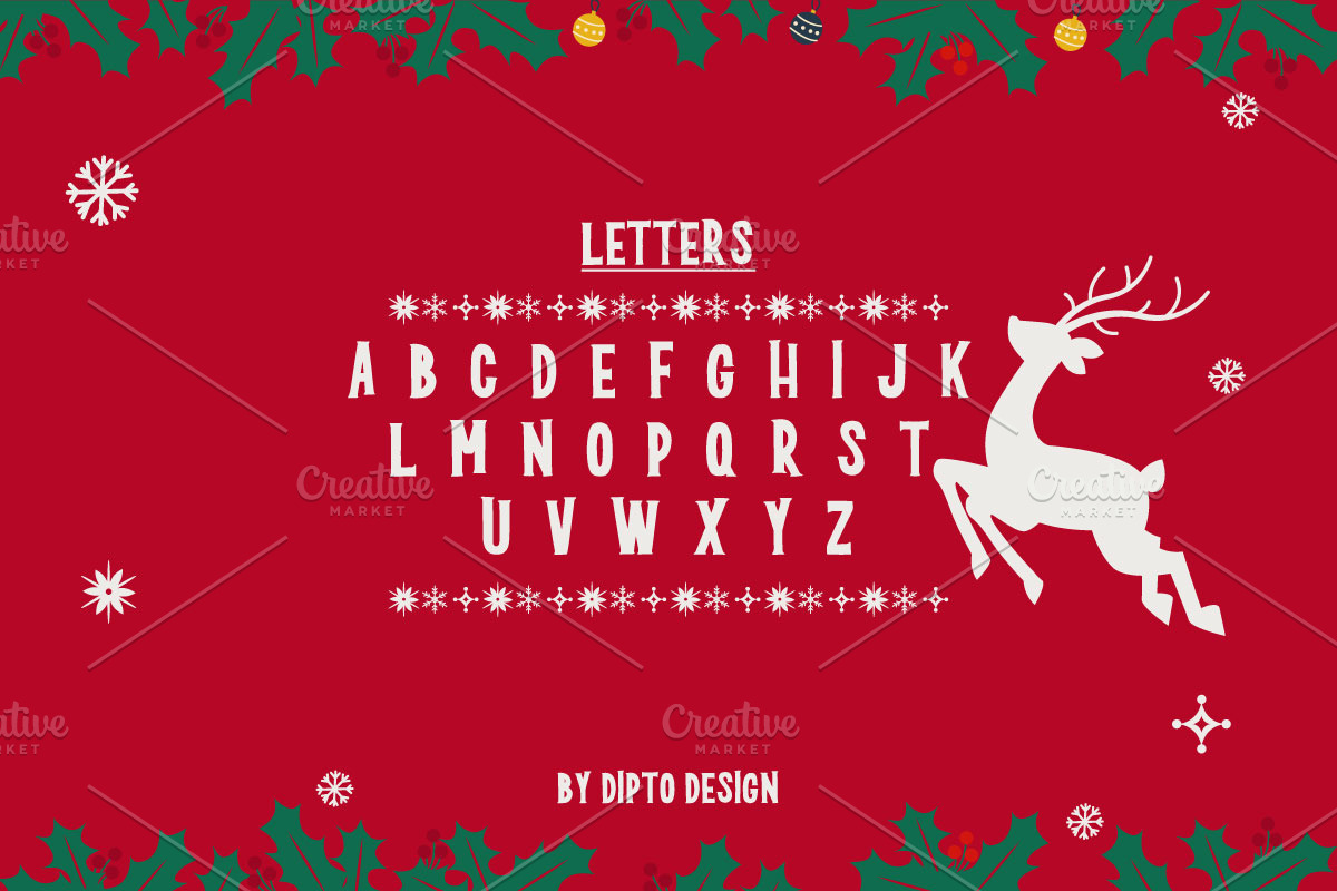 Carol- Christmas Typeface, a Handwritten Font by Dipto design (Photo 4 of 7)