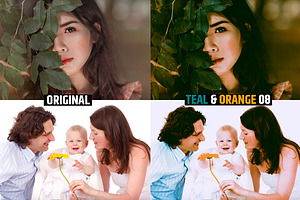 Orange & Teal 30 Cinematic FILM LUTS