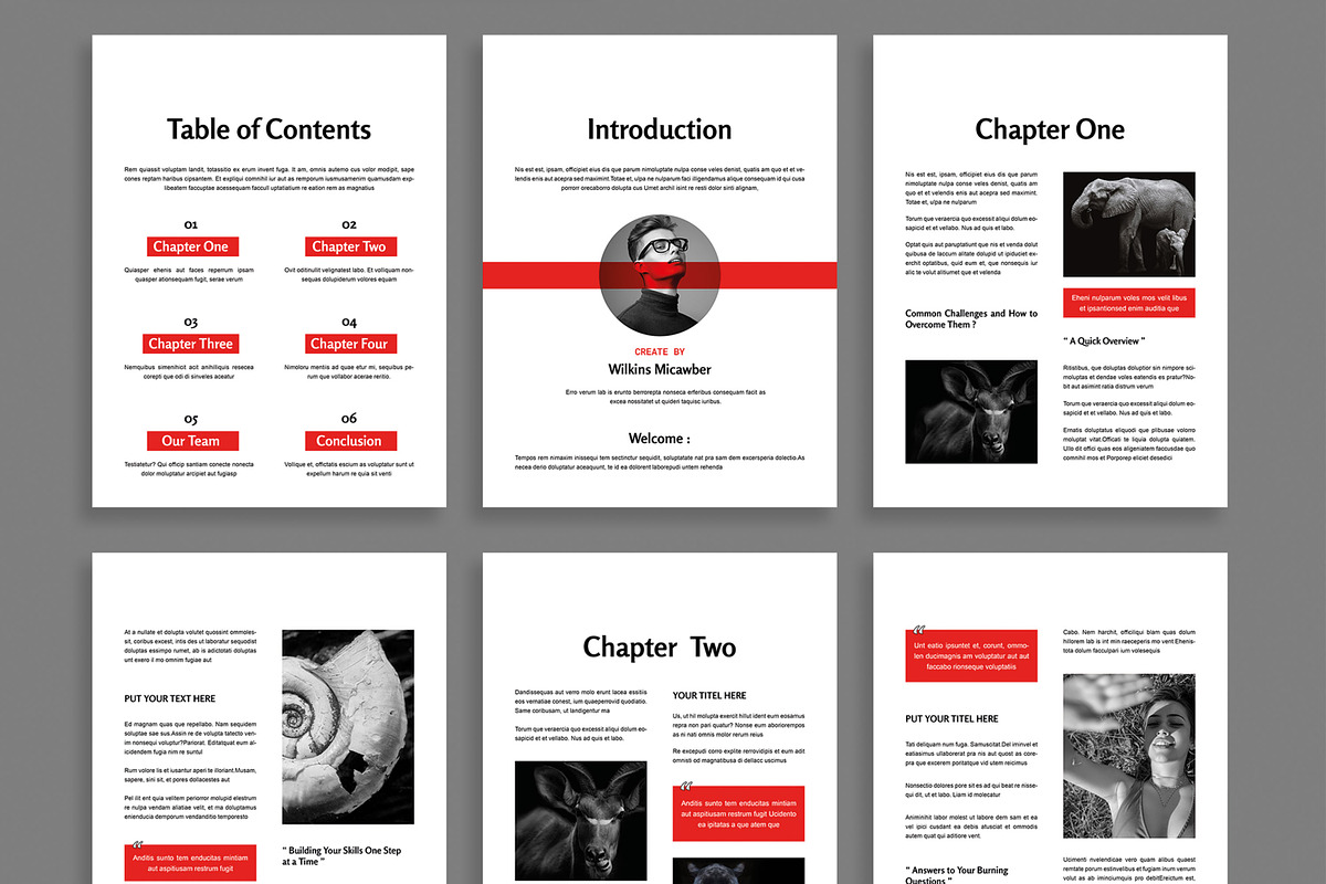 Ebook Design Layout, an UI Kit Template by MightyDesign (Photo 3 of 9)