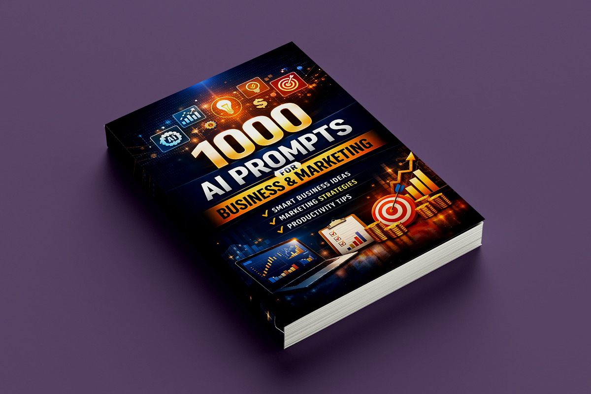 1000 AI Prompts Business & Marketing, a Stationery Template by Mustafiz (Photo 2 of 8)