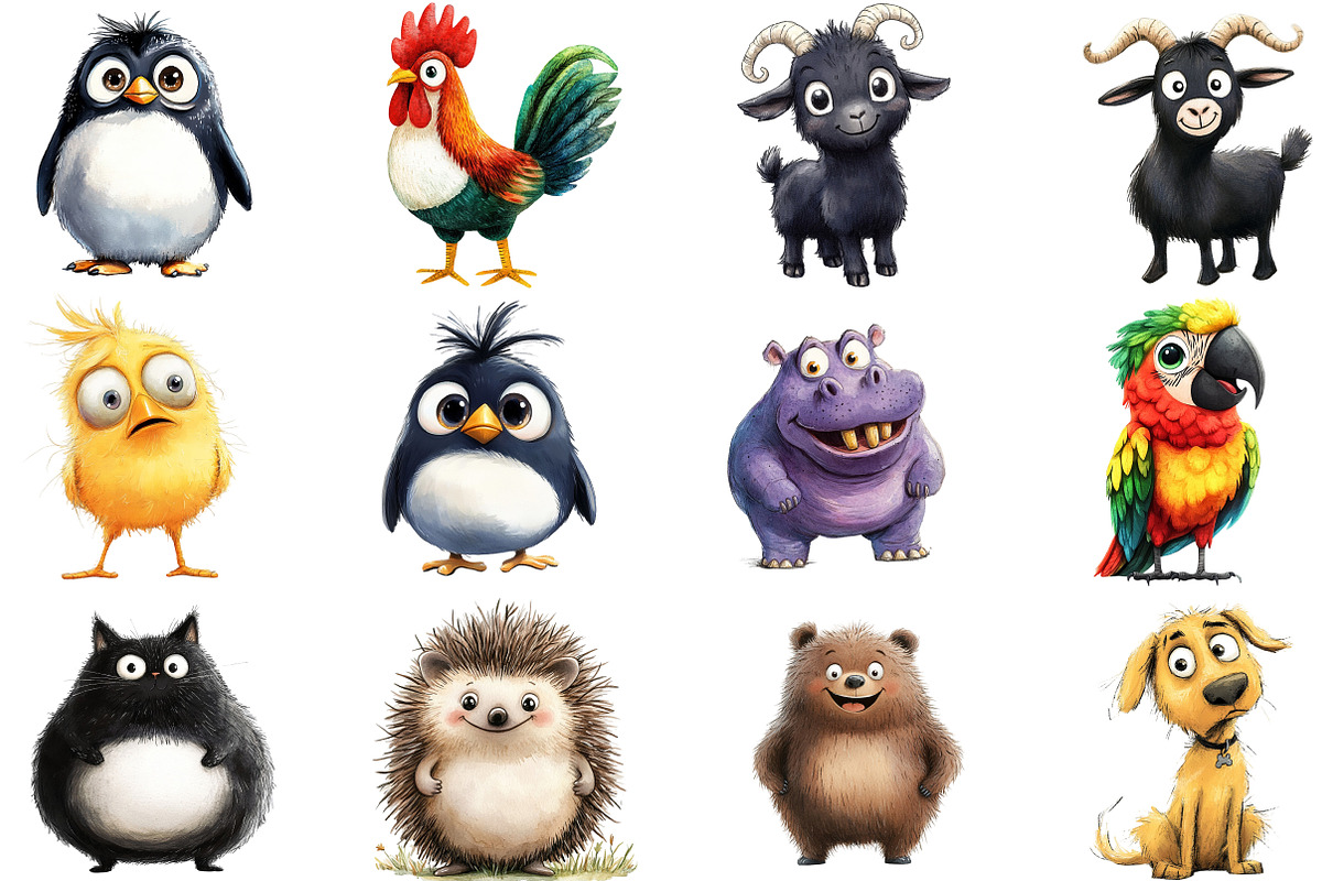 Quirky Funny Animals Sublimation, an Illustration by Designworld (Photo 3 of 6)