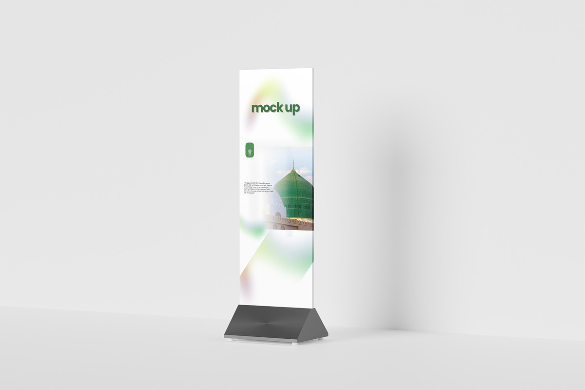 Roll Up Banner Mockup, a Design Template by kebunmockup (Photo 3 of 4)