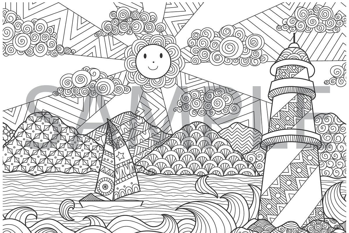 Landscape doodles, an Illustration by Somjai King (Photo 5 of 5)