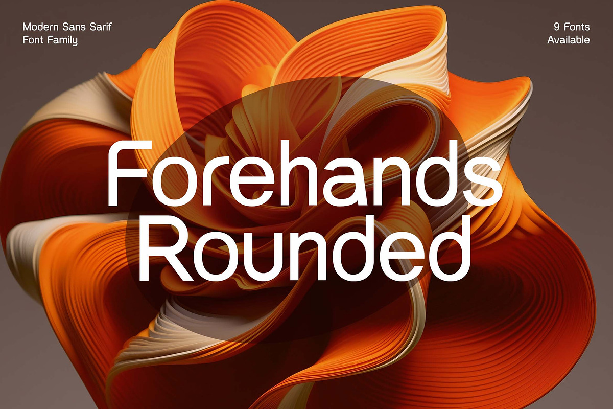 Forehands Rounded Elegant Sans Serif, a Sans Serif Font by UICreative (Photo 1 of 13)