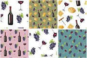 Watercolor wine collection, a Pattern Graphic by lenavetka87 (Thumbnail 2 of 3)