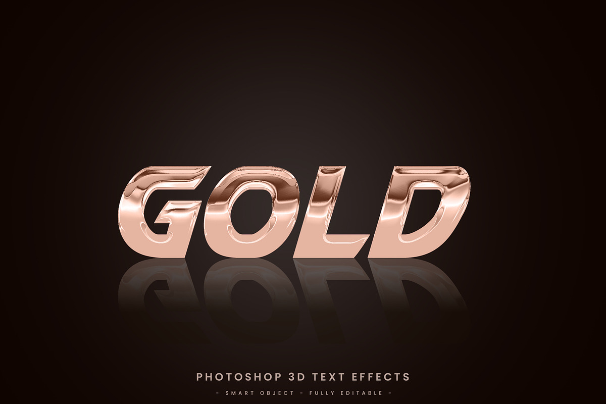 Gold glassy editable text effect PSD, a Layer Style Add-On by mdmijanur0187