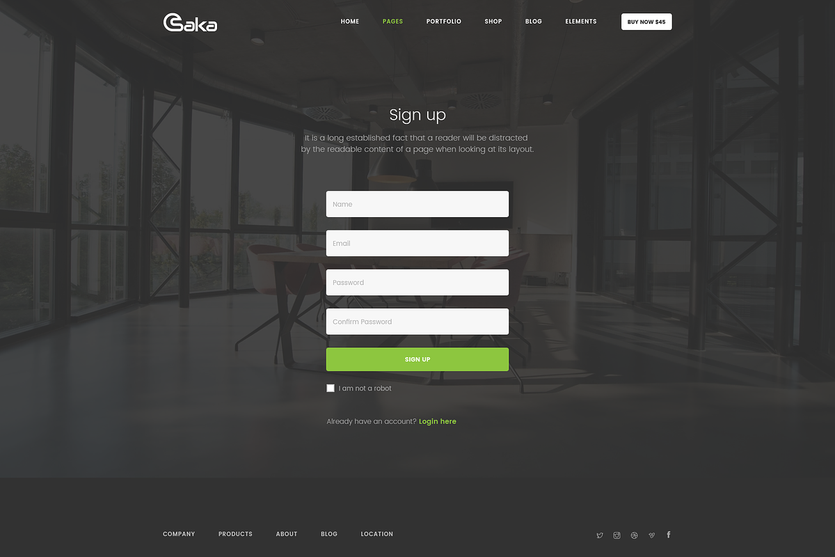Osaka - Landing Page PSD Template, a Landing Page Template by bigpsfan's SHOP (Photo 12 of 14)