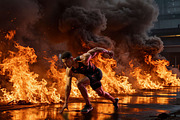 Athlete Inferno AI Digital Backdrops, a Background Graphic by 3Motional (Thumbnail 7 of 15)