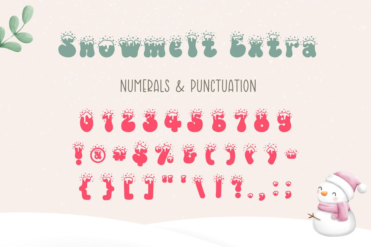 Snowmelt | Display Font, a Symbol Font by AnningArts (Photo 7 of 9)