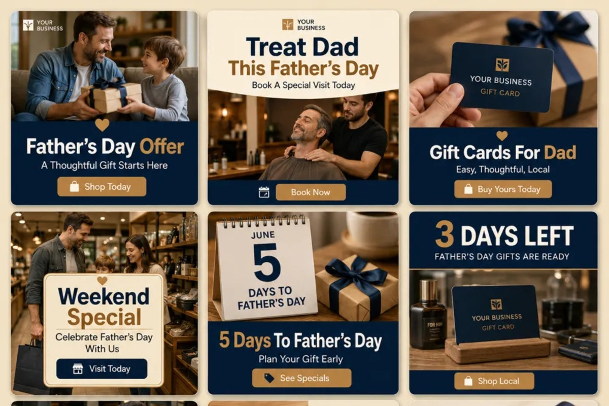 Father’s Day Canva Promo Kit, a Social Media Template by Local Marketing Templates (Photo 2 of 3)
