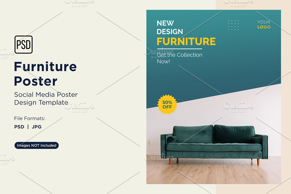 Modern Furniture Poster Design 31, a Social Media Template by shahsoft (Photo 1 of 2)